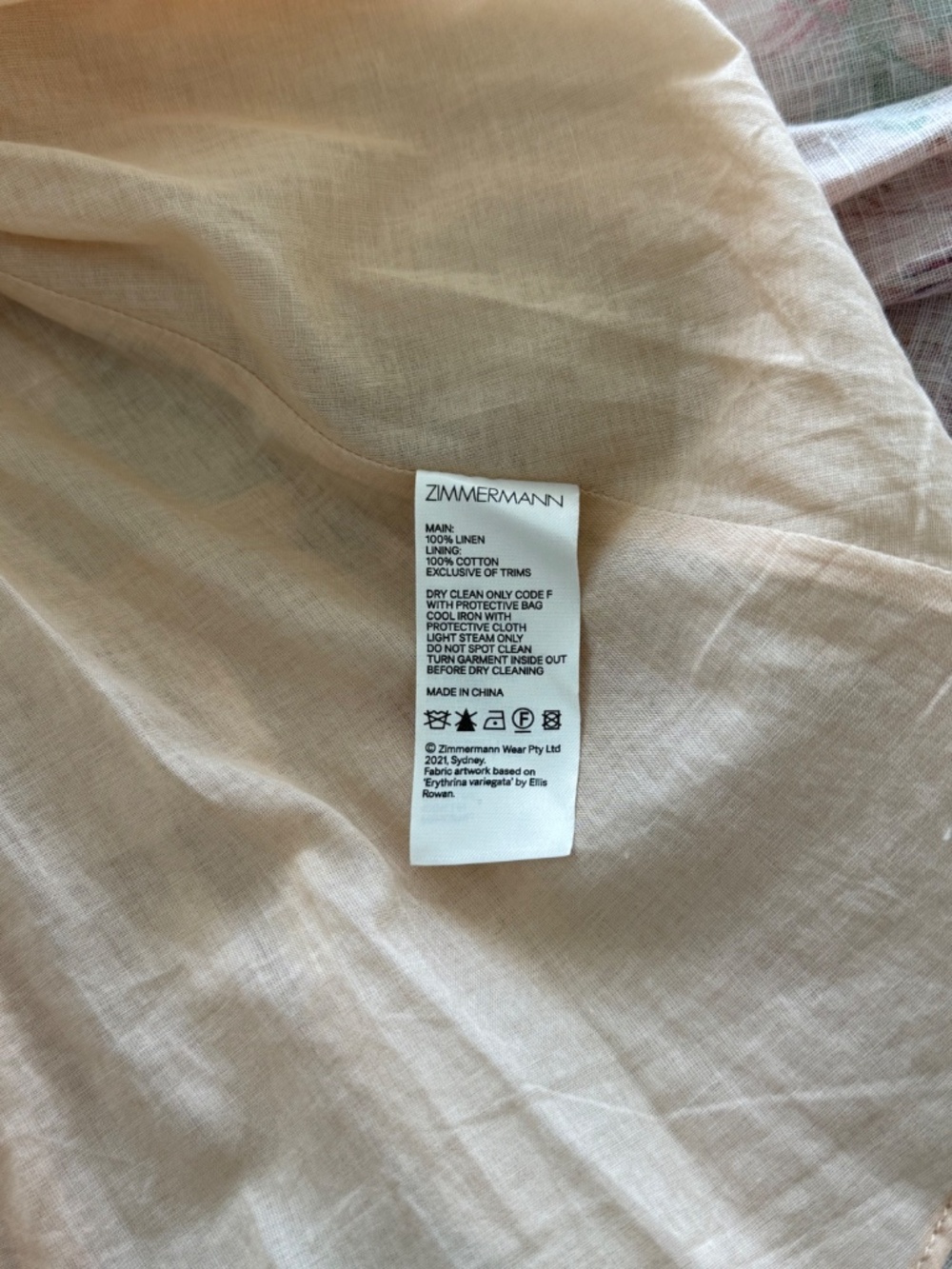 Zimmermann Linen Mini Dress - Picture 4 of 7